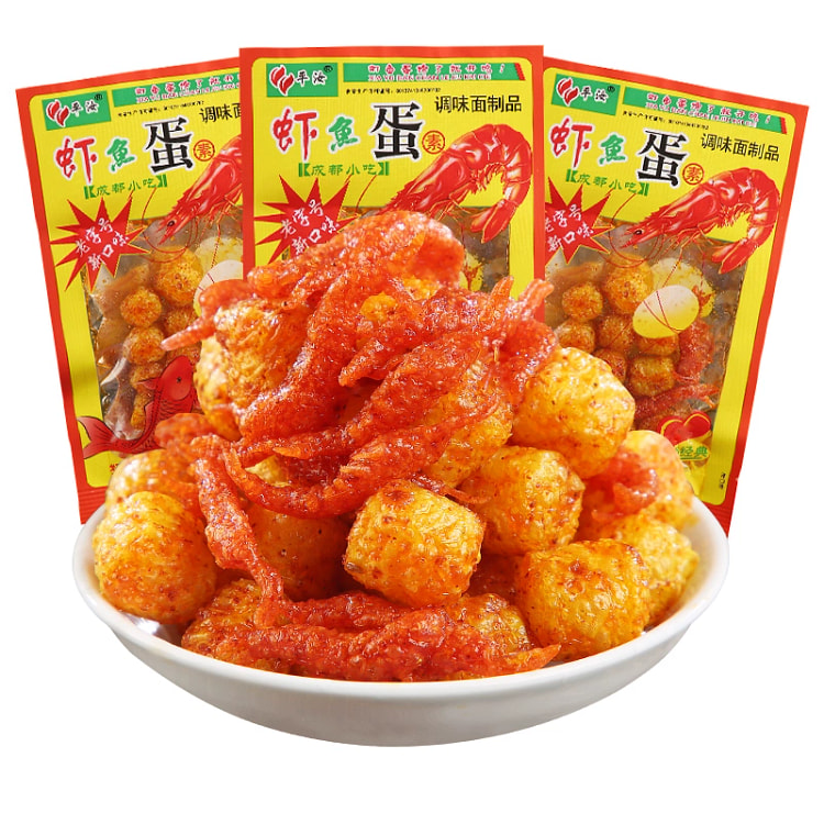 平汝 虾鱼蛋辣条18g*1袋 儿时校园怀旧麻辣素食