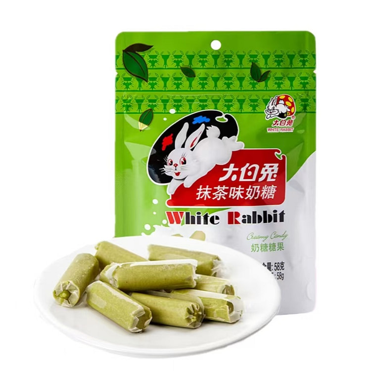 大白兔  抹茶味奶糖 58g*1袋