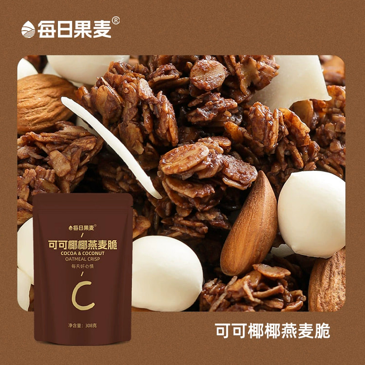 每日果麦即食燕麦脆水果坚果麦片代餐饱腹食品308g