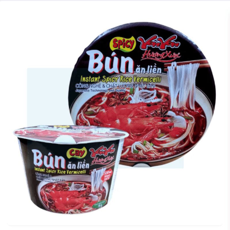 Instant spicy vermicelli 70g YonYon Huong Xua 6 pack