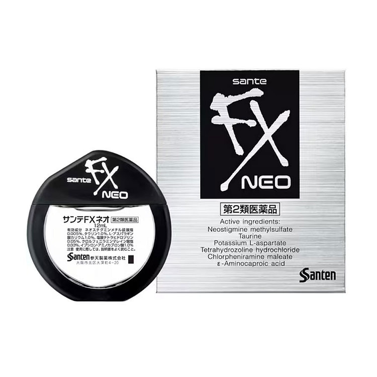 参天FX NEO眼药水 银装 缓解视疲劳 去血丝