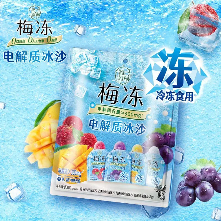 Liuliu Mei Electrolyte Slush Plum Jelly 800g 800 g