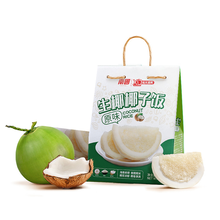 海南南国糯米饭蒸熟香甜椰味原味椰子饭538g*1袋