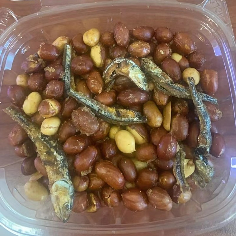 手作下酒小菜 小鱼花生