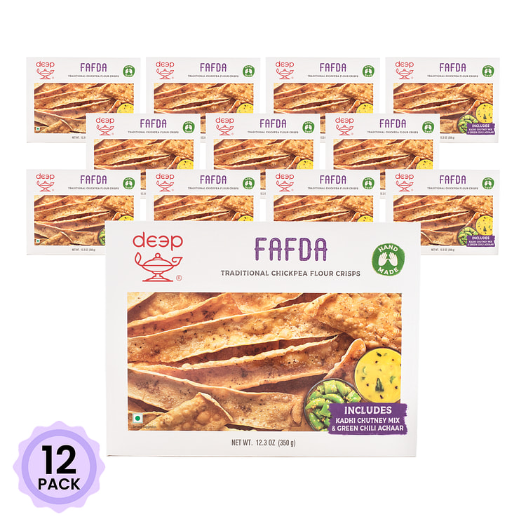 Deep 印度风味香脆鹰嘴豆小食 12.3 盎司*12 包