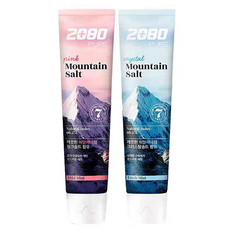 韩国进口2080喜马拉雅粉盐牙膏125g/支*2