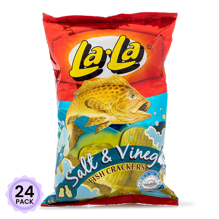 LaLa 盐醋鱼味脆片 100 克*24 包