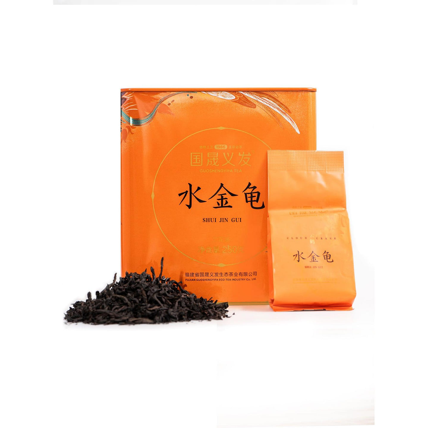 FORESUN & PLUM GARDEN Yunhe Series Water Turtle Oolong Tea Loose Leaf – Premium Wuyi Rock Tea, 250g 250 g