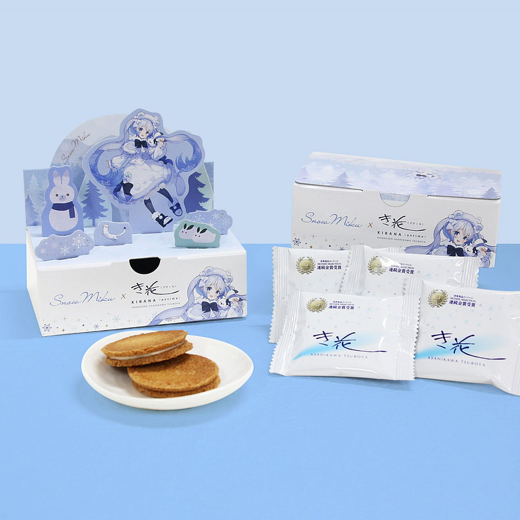 壶屋 雪未来x木叶小精灵立体模型夹心薄饼迷你