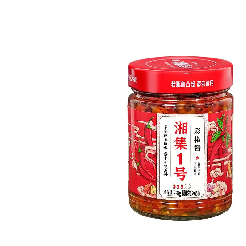湘集1号即食农家下饭酱香辣彩椒酱248g*1瓶 248 克
