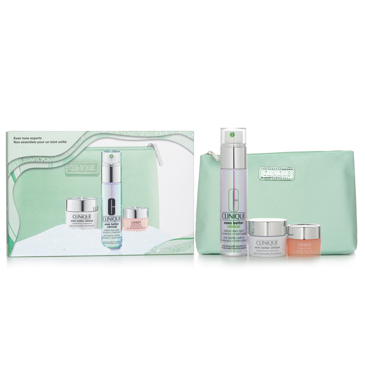Clinique Even Better Tone Experts Set: 3pcs+1bag - Weee!