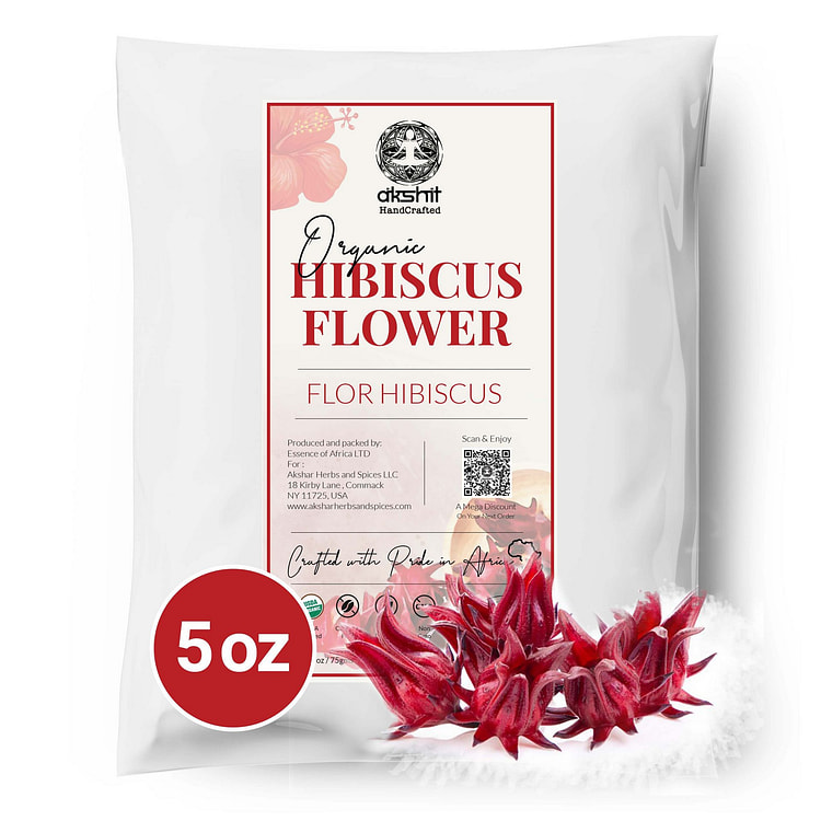 5盎司干芙蓉花，可食用干花 5 盎司