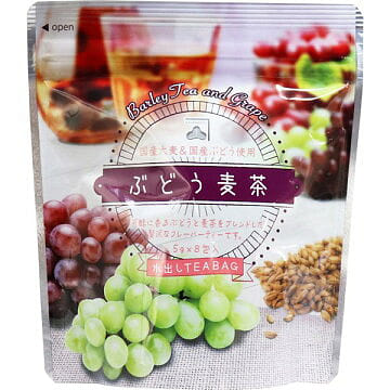 Kanematsu Grape-Flavored Cold-Brew Barley Tea 8pcs 1 each
