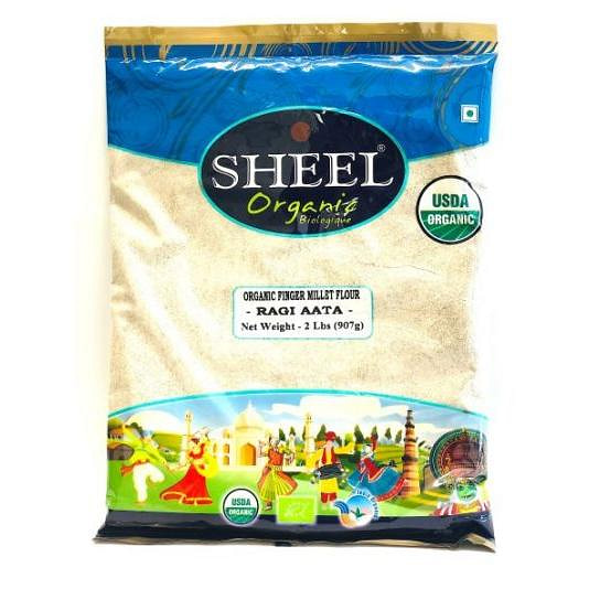 Organic Finger Millet Flour - Ragi Atta - 2 Lb (907g)