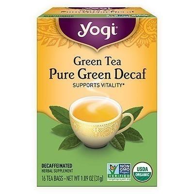 Yogi Green Tea - Pure Green Decaf Tea, 16 tea bags 16 count