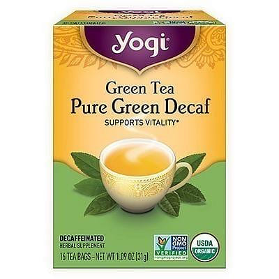 Yogi Green Tea - Pure Green Decaf Tea, 16 tea bags 16 个