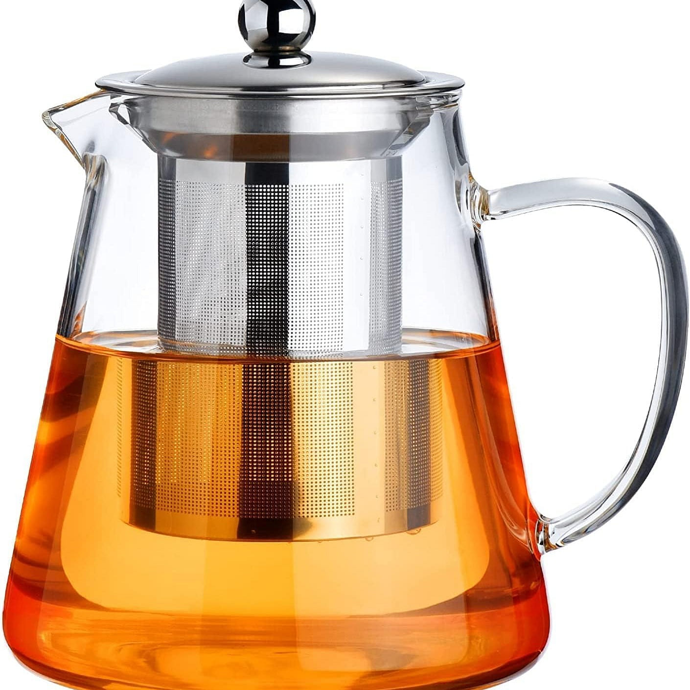 44 oz glass teapot, transparent teapot (1300ML) 44 fl.oz