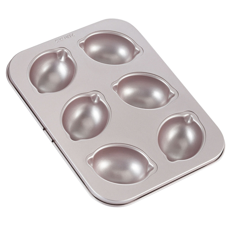 CHEFMADE 6-Cavity Lemon-Shaped Muffin Cake Pan