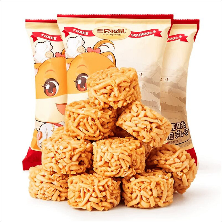 三只松鼠拉面丸子网红夜宵小吃85克*3袋 255 克