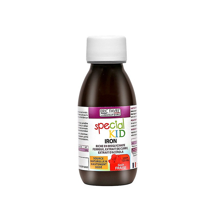 【精品推荐】法国Eric Favre艾瑞可儿童补铁糖浆水果味125ml