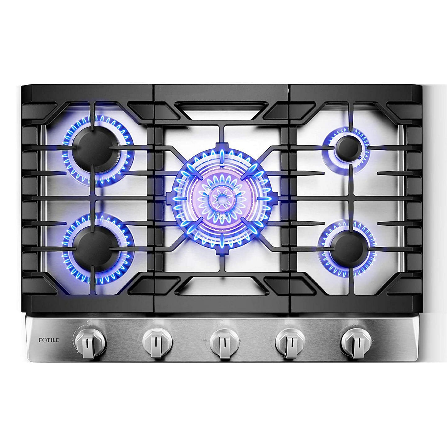 FOTILE 30 in Gas Cooktop 56K total BTU | 5 Burners | Wok Grate | Fast Ignition 1 case
