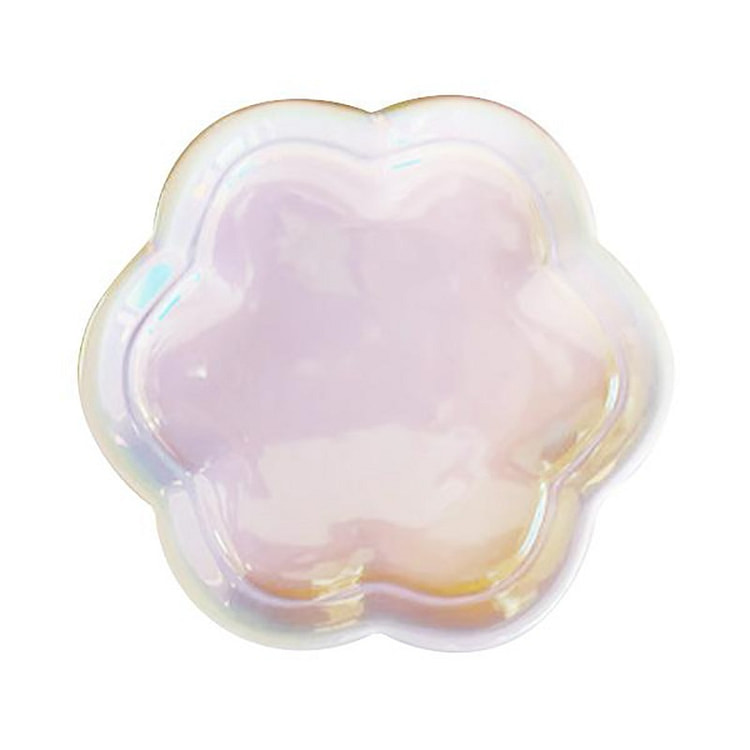 Watts Aurora Disc White Flower Plate