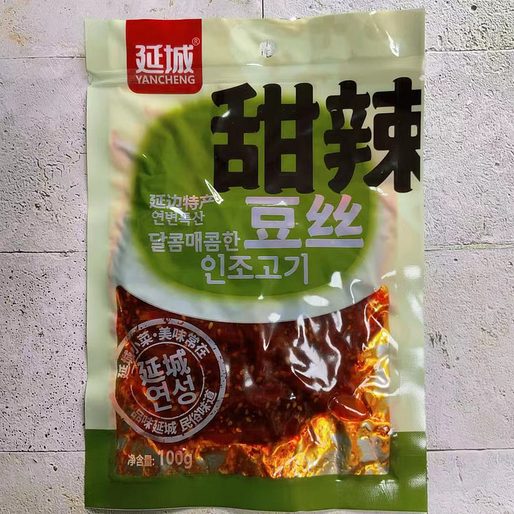 延城甜辣豆丝朝鲜族风味 100g*1袋装 100 克