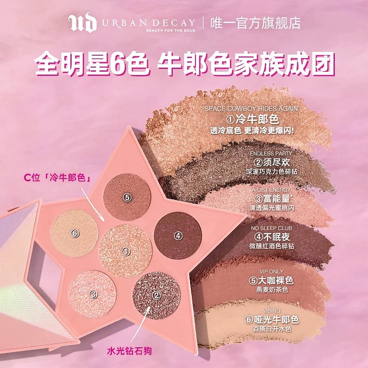 【情人节】UD衰败城市眼影盘星星盘限定礼盒
