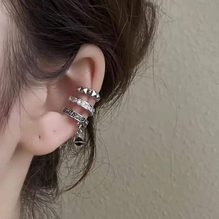 复古风金属感耳骨夹左耳一个 20 克