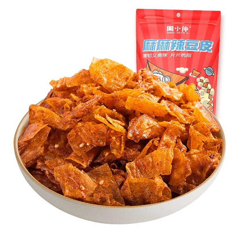 周黑鸭 周小伴 麻辣豆皮  手撕大刀肉60g