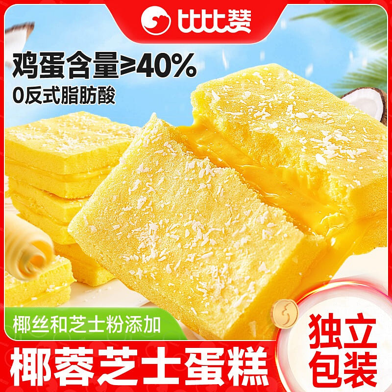 比比赞 椰蓉芝士蛋糕海盐味 300 克