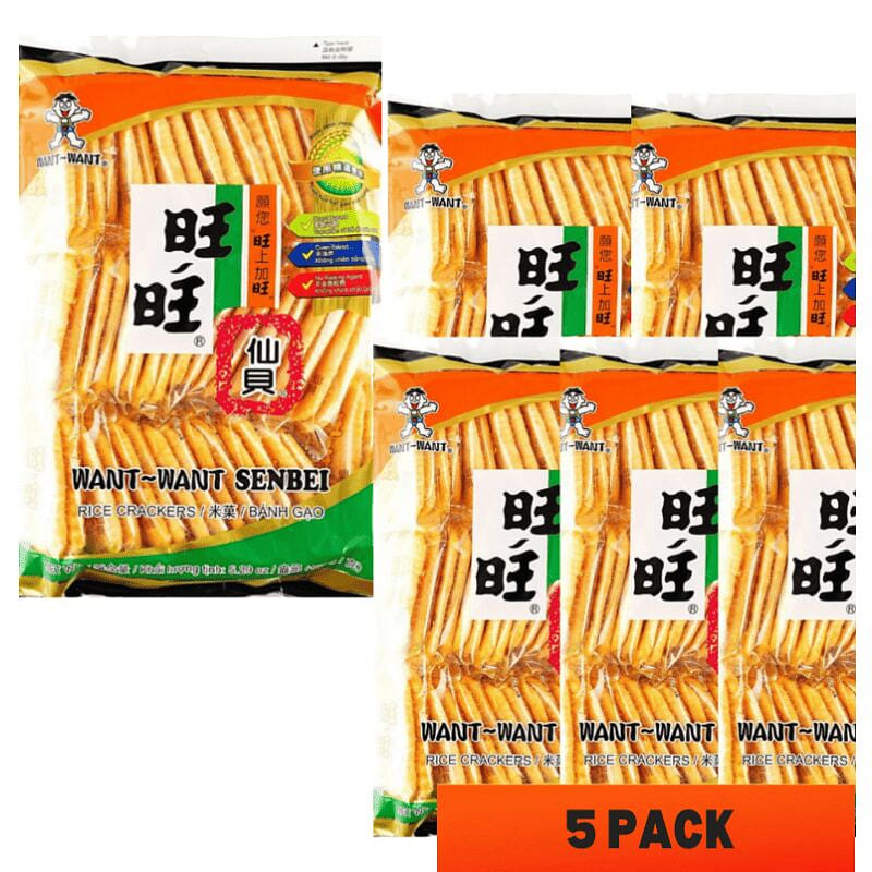 台湾旺旺仙贝 经典童年美食 150克*5袋 150 克