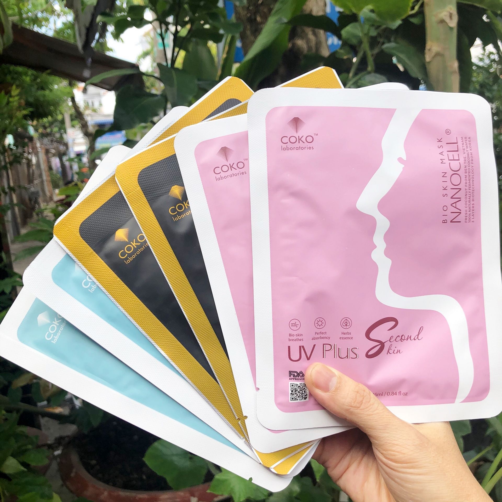 CELL BIO フェイスマスク 3枚入り Facial Bio Cellulose Mask 3 Colors - Weee!