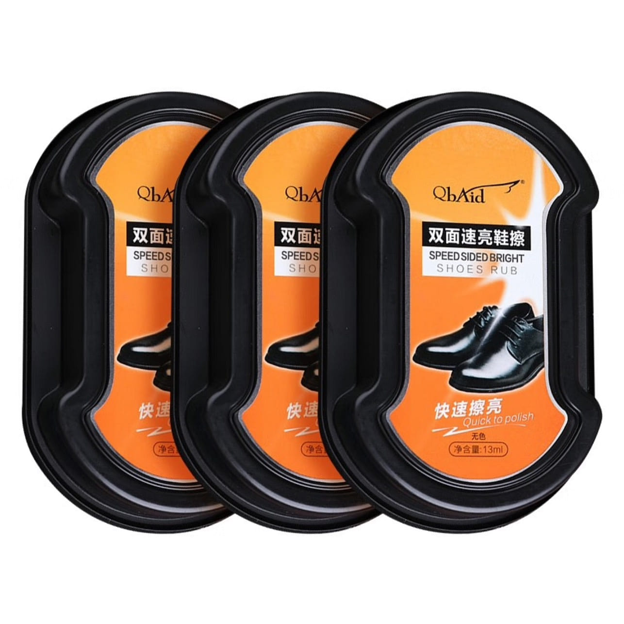 QIANBAIDU Double Side Shoe Polish Brush 1 count