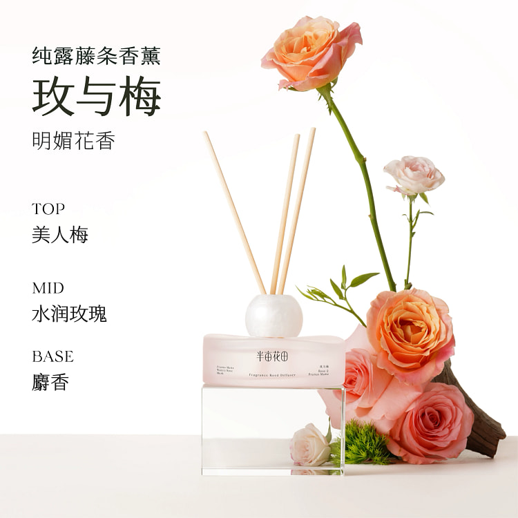Aromatic roses and plums