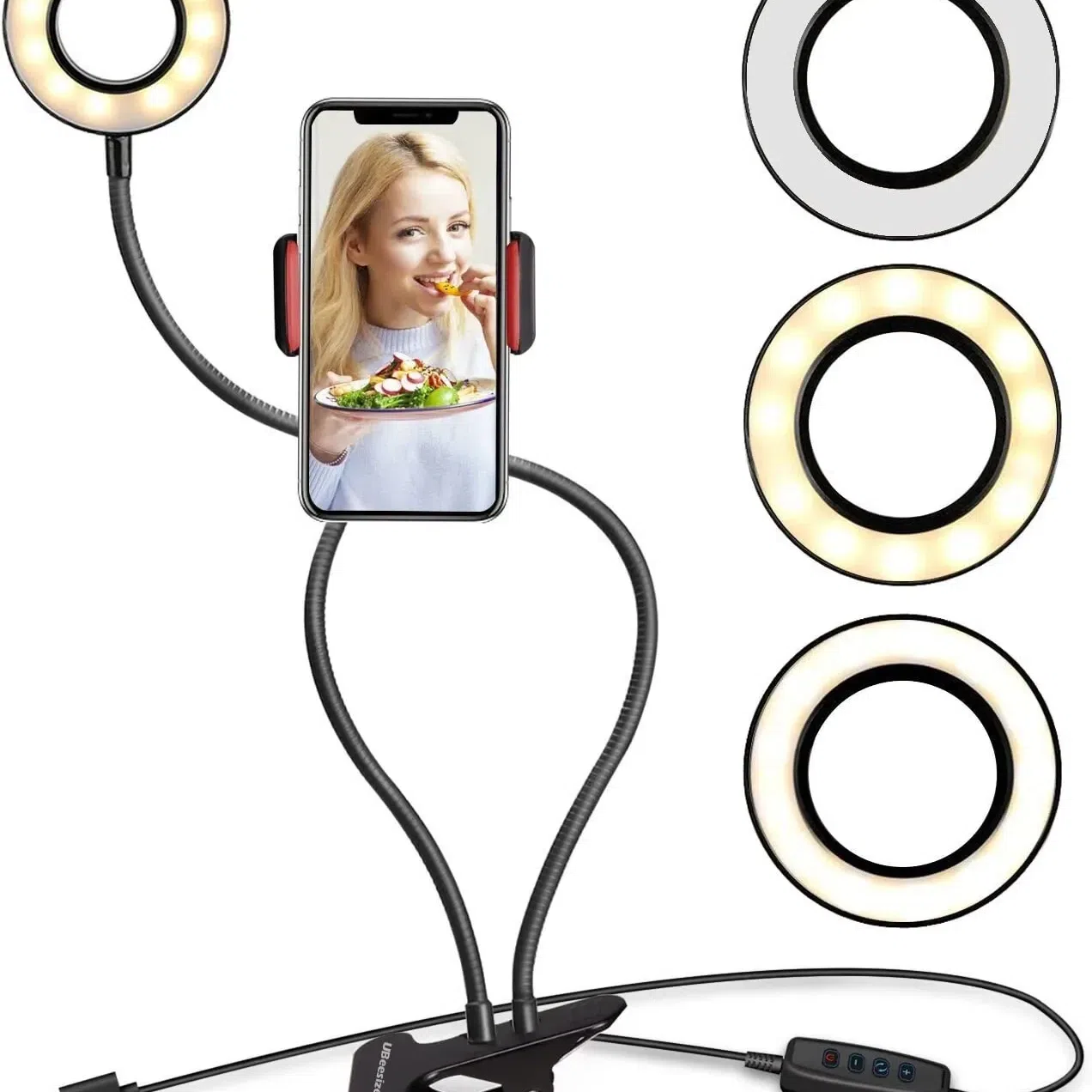 Selfie Ring Light with Cell Phone Holder Stand for 1 box