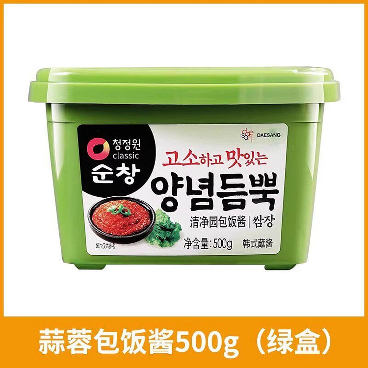 韩式清净园蒜蓉包饭酱500g烤肉酱蘸酱正品 500 克
