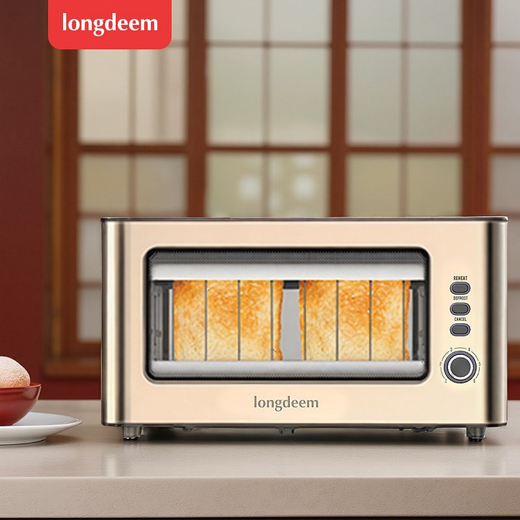 2-Slice Toaster, 6 Browning Level, Gold