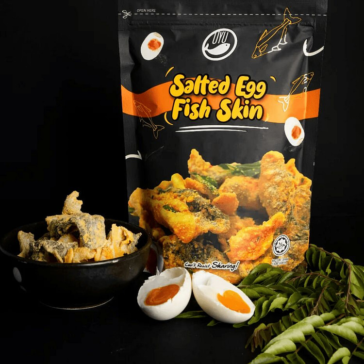 OYU咸蛋鱼皮 - 70克 1 份