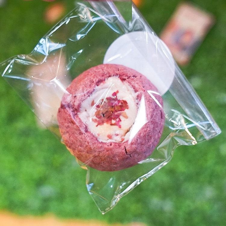 Rose Lychee Cream Cheese Scone