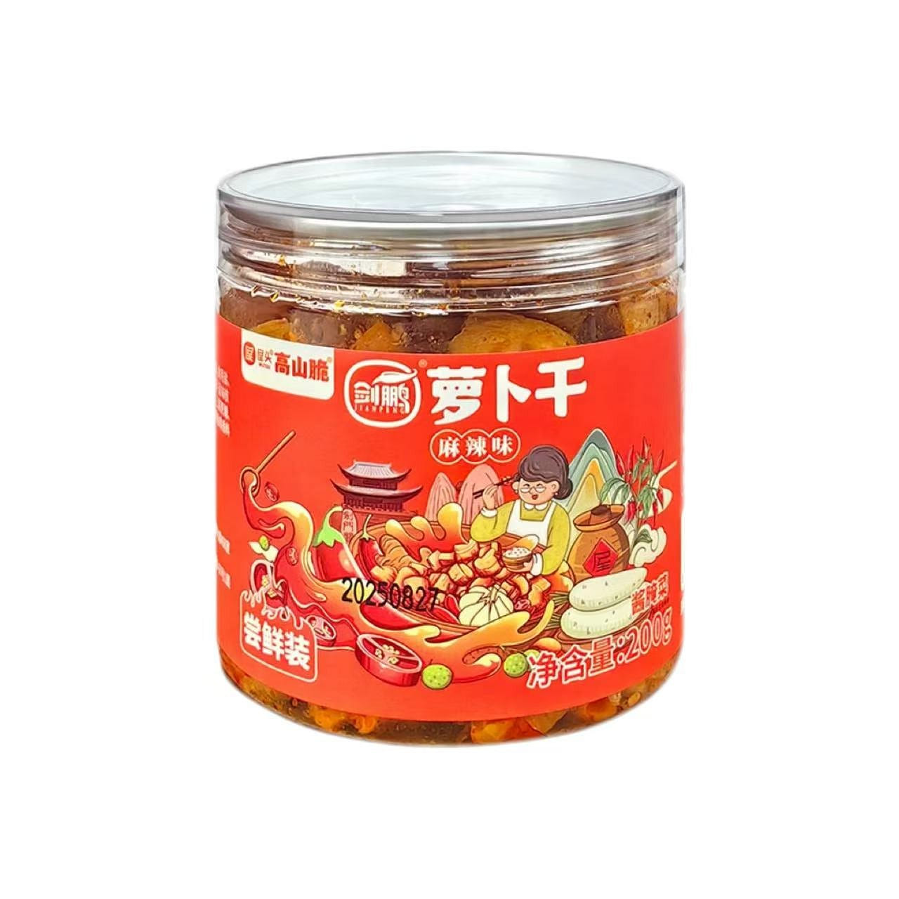 Jianpeng Spicy Dried Radish 200g*1 bottle 200 g
