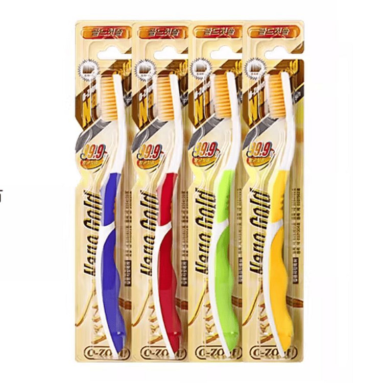 欧志姆 O-ZONE 金离子纤薄牙刷（随机颜色） 1 把