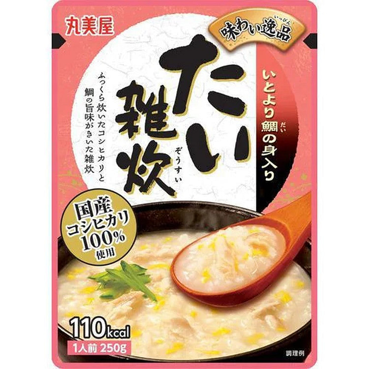 Marumiya 鲷鱼米粥袋装 250g