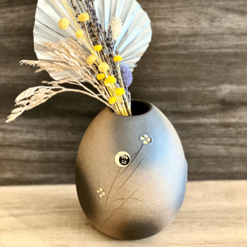 Shigaraki Flower Vase H15.5cm(Gift Box) 1 count