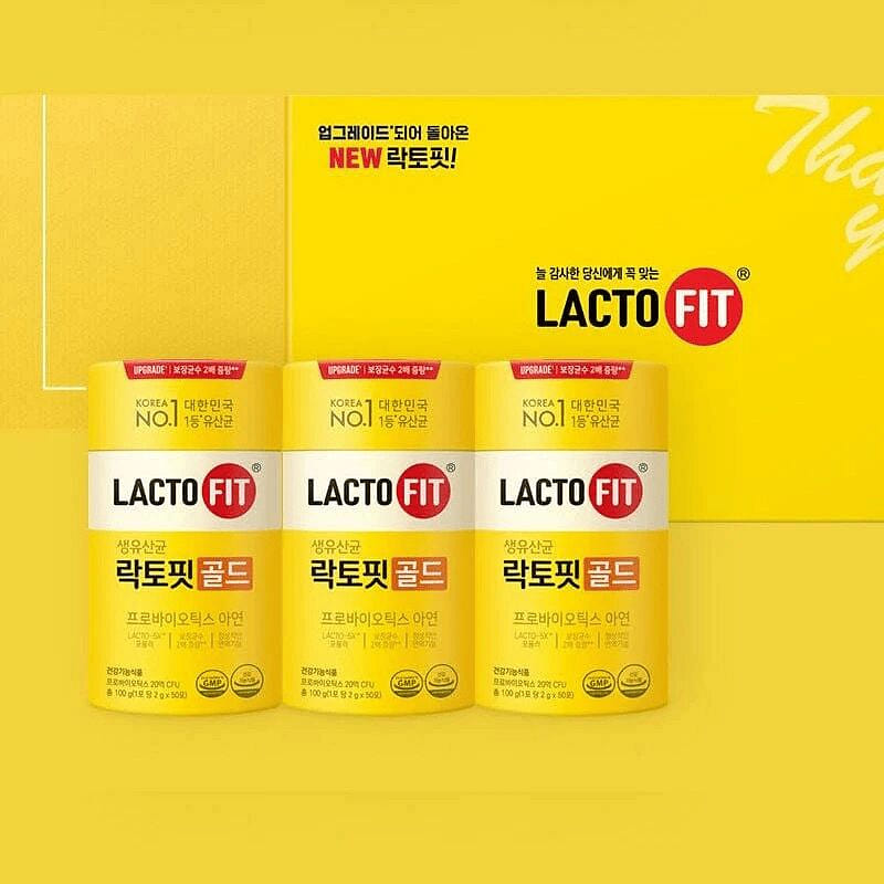 Chong Kun Dang LACTO FIT Probiotics Gold 100g*3ea 1 each