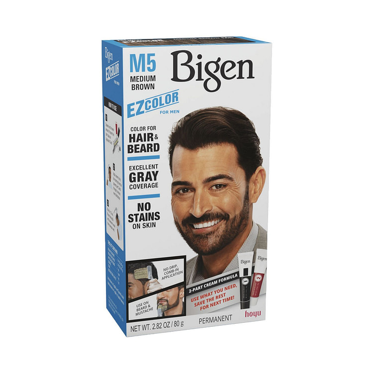 美源男士染发剂 M5 中等棕色 1.41oz 1 份