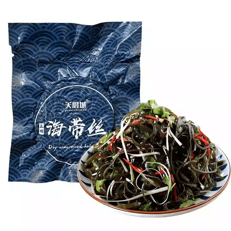 烘干压缩海带丝霞浦海带干货干海带丝圆饼22g*5包 110 克