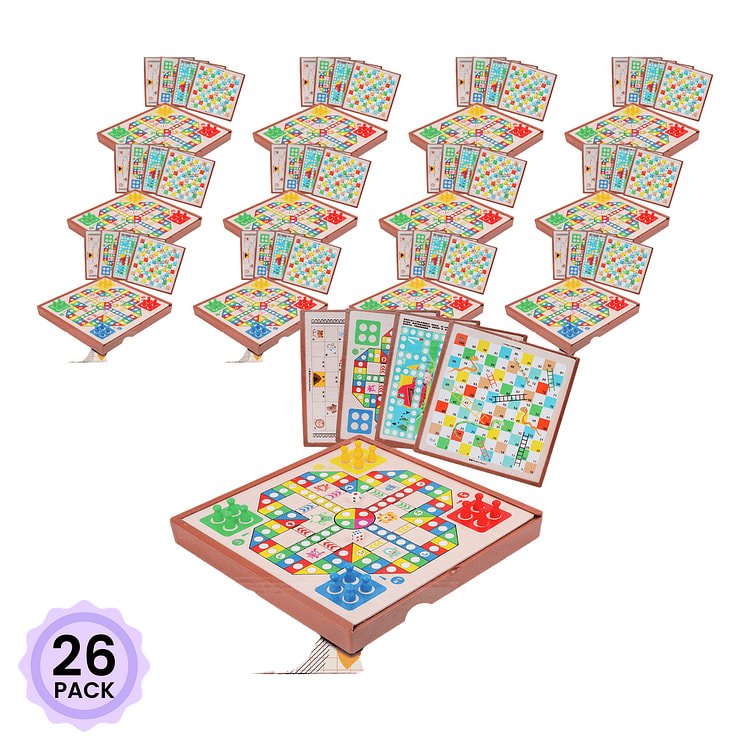 5-in-1 multifunctional game board 1 each*26 pack