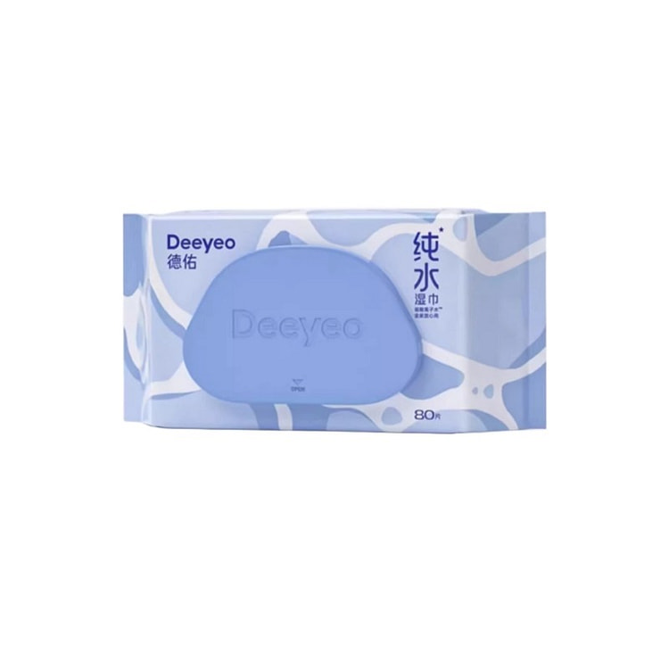 Deeyeo 纯水清洁湿巾 80片
