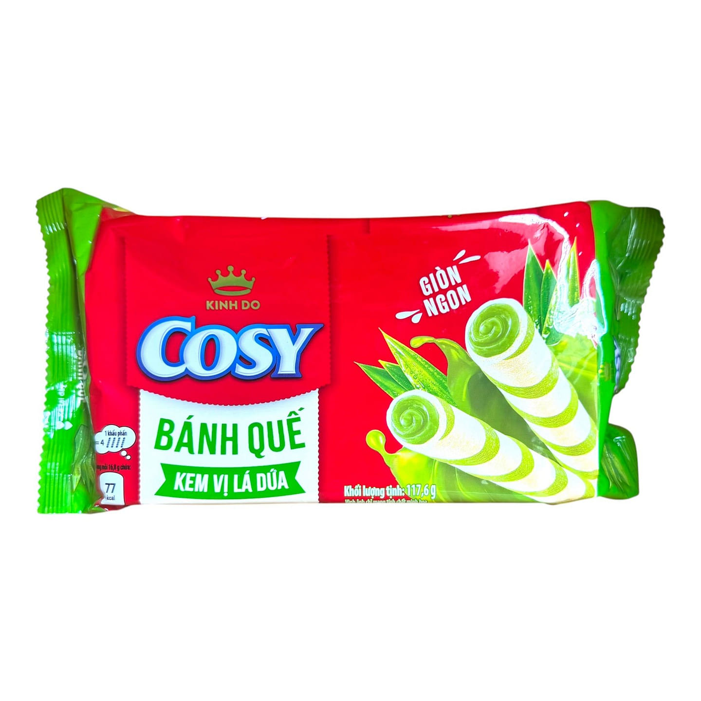 Cosy Pandan Wafer Rolls Banh Que 117 g